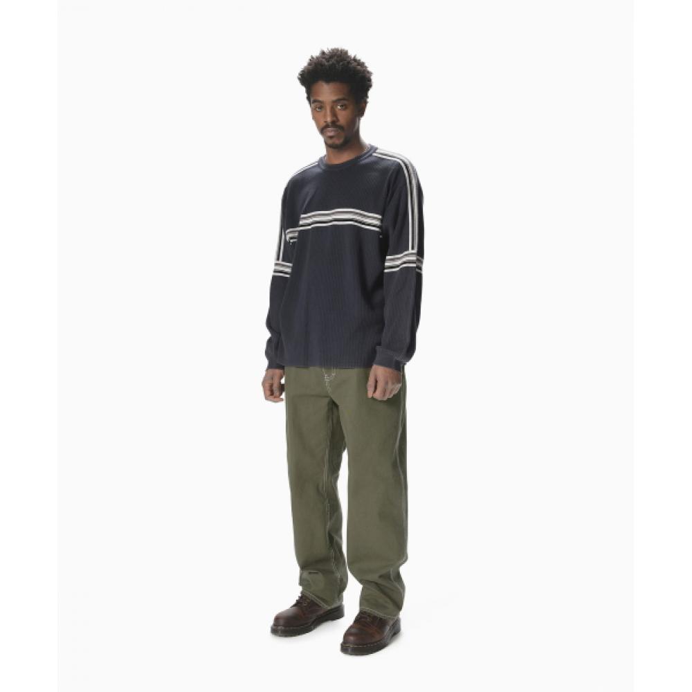 ThiSiSneverthat Striped Knit L S Top Navy