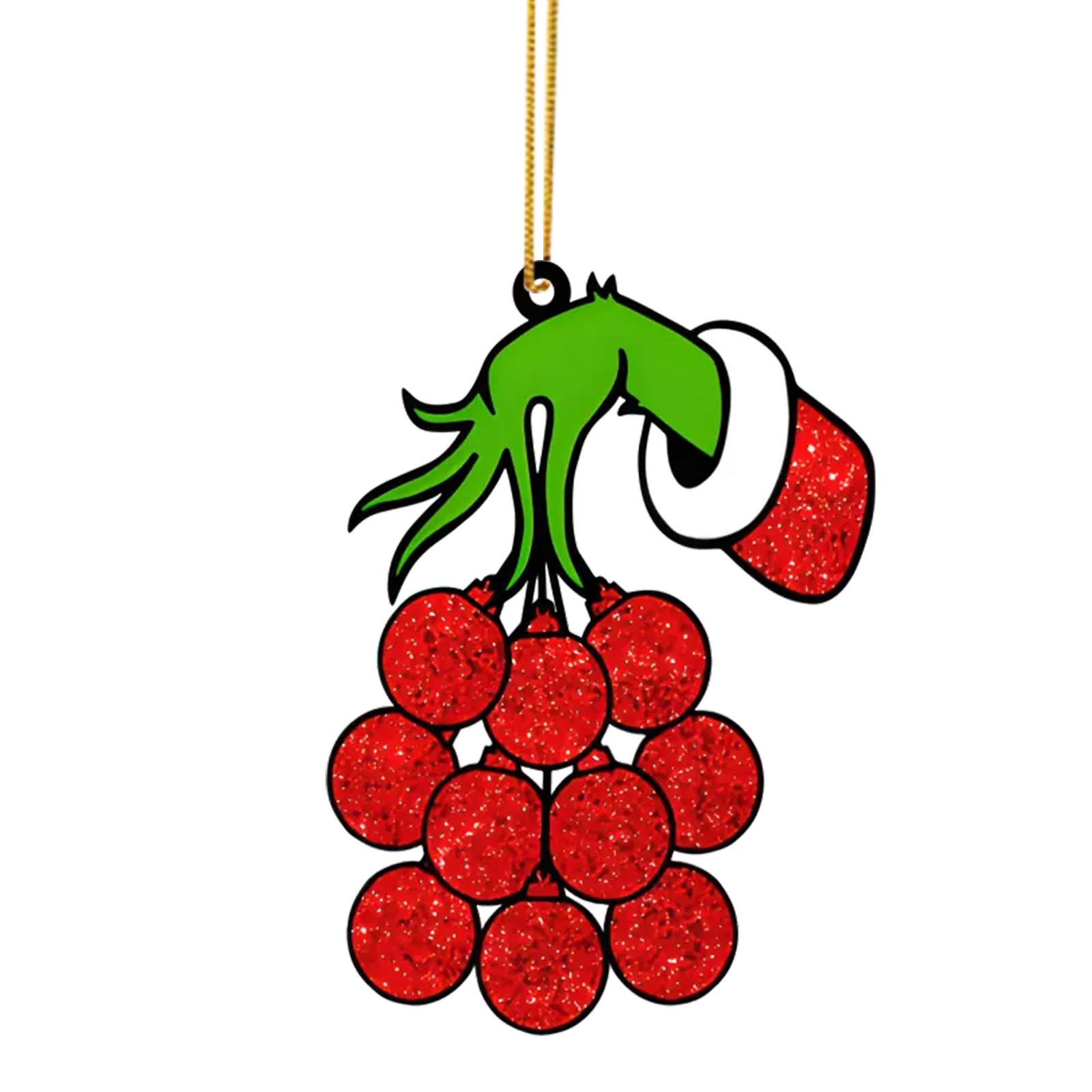 

Christmas Acrylic Flat Christmas Tree Hanging Ornaments, Personalized Christmas Tree Ornaments For Name DIY, One Size