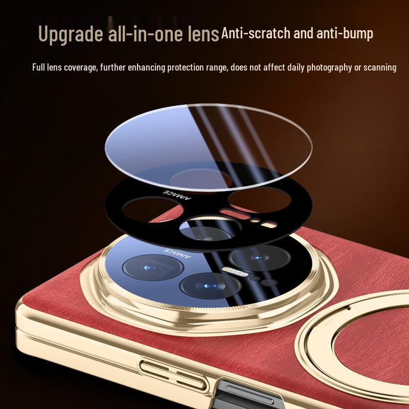 Honor Magic V6 Foldable Case: Magnetic Charging, Rotating Stand, Full Lens and Double Hinge Coverage