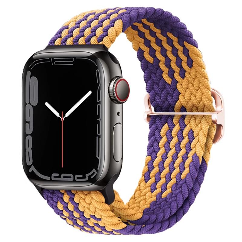

Braided Loop For Apple watch Strap 44mm 40mm 45mm 41mm 42mm 38mm 49mm Elastic Solo bracelet iWatch series 7 se 3 6 Ultra 8 Band 42mm 44mm 45mm 49mm
