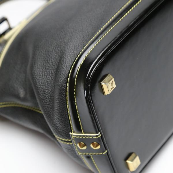 LOUIS VUITTON Suhari Lockit PM Handbag Goat leather Noir unisex M91888 Used