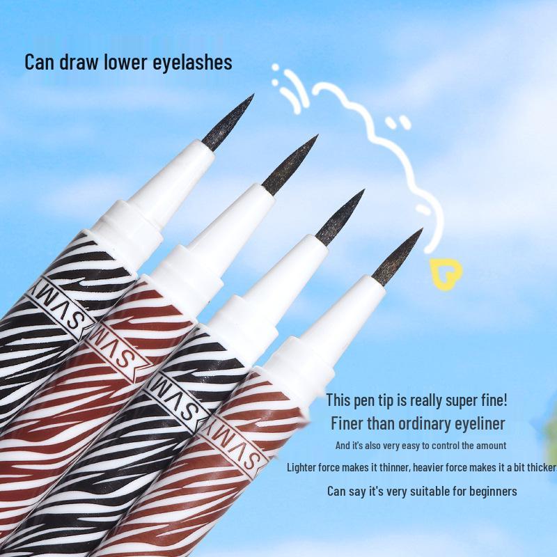 Waterproof, Sweatproof, Long-Lasting Smudge-Proof Quick-Dry Liquid Eyeliner Pen for Lower Lash Line, Ultra-Fine and Smooth Finish