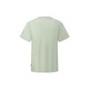 Li Ning Letter Print Loose Round Neck Short Sleeve T-Shirt Unisex Tops Desert-Green AHST153-7