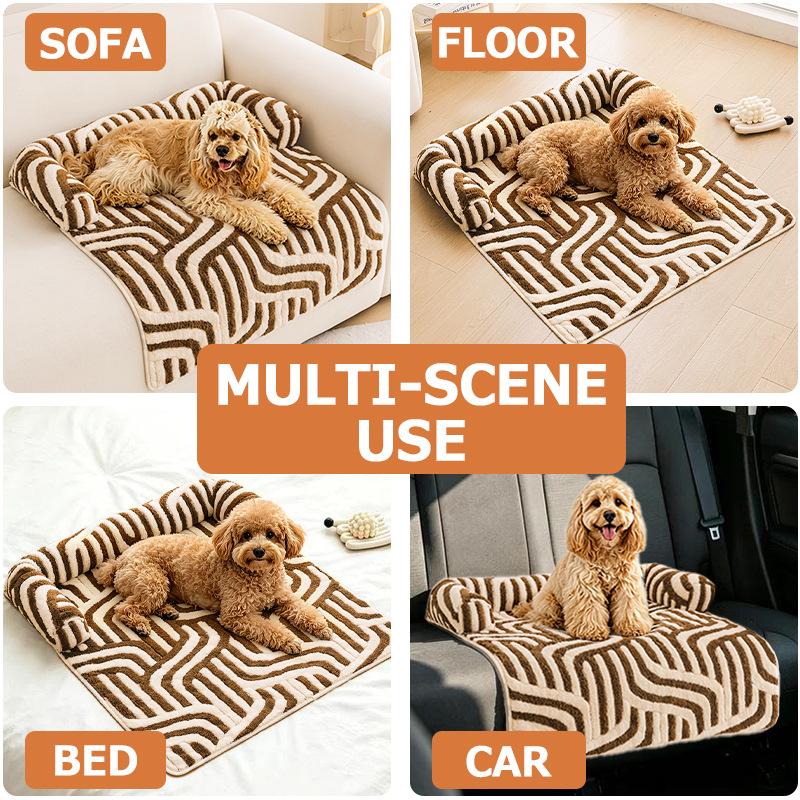 New Pet mat-Original & Thickened Non-Slip Plush Pet Mat, Warm Sofa Style Dog & Cat Bed, Nordic Pet Accessories for Home