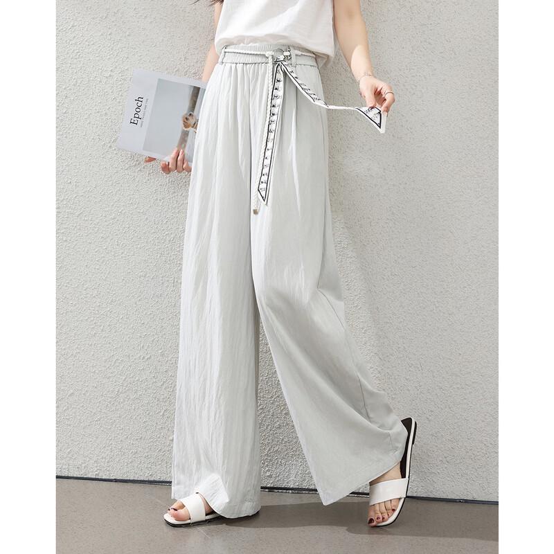 TERRE BLEUE Women s Ice-Feel Wide-Leg Casual Pants 28