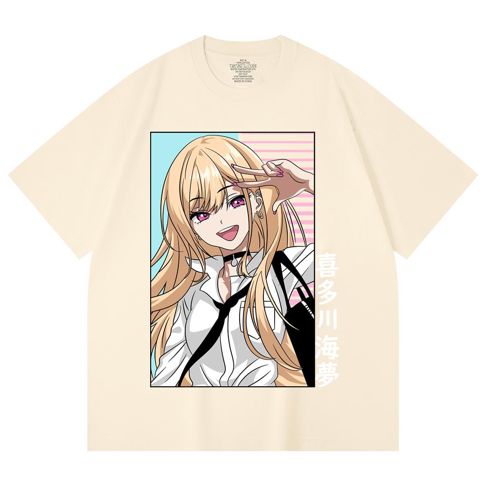 

230 Gsm 100% Cotton My Dress-Up Darling V2 Print Unisex Heavy Cotton T Shirt XS абрикосовый