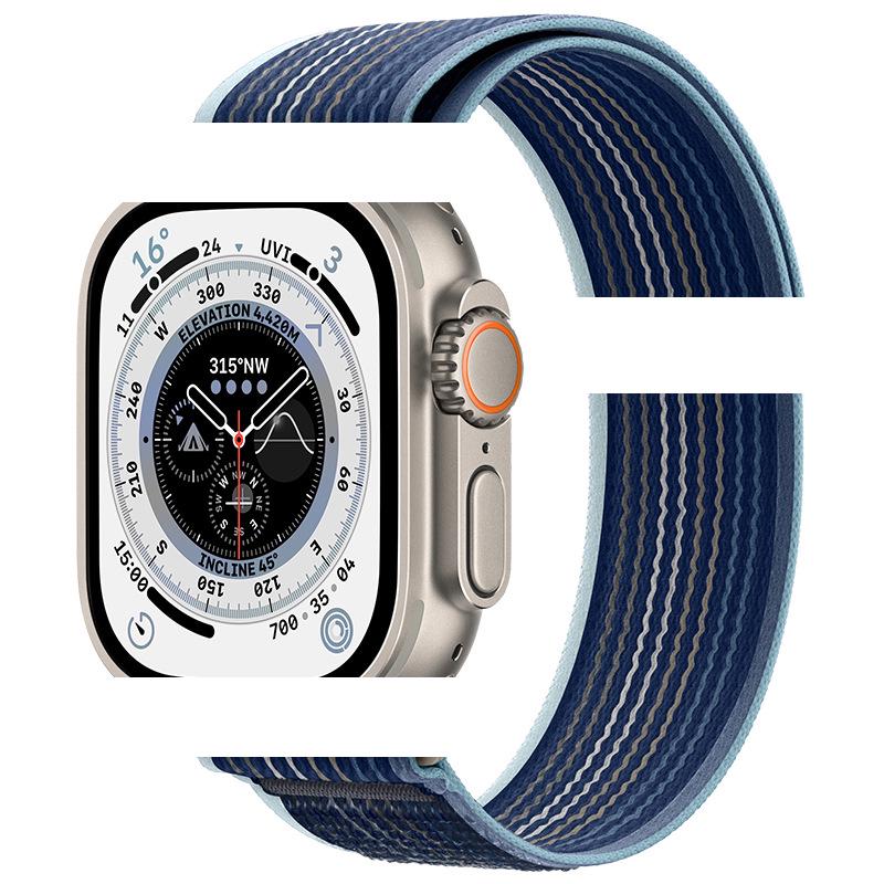 Apple Watch Ultra 10/9 Nylon Woven Velcro Trail Loop Strap