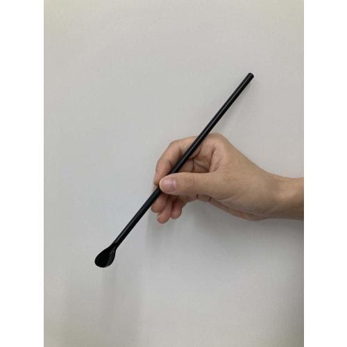 Shibase Kogyo 917 Straw Straws for Shaved Ice, 6mm X 21cm Diameter, Pack of 500, Black, Unwrapped, Made In Japan