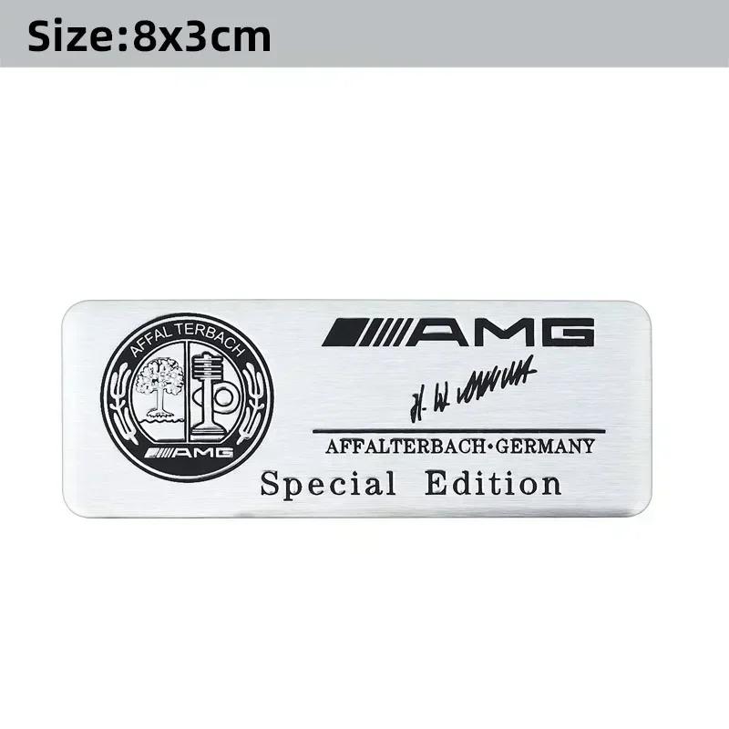 3D Aluminium Car Logo Sticker Decals Auto Decoration Accessories For Mercedes Benz AMG W204 W205 W203 W211 W212 W213 W201 W210 AA4