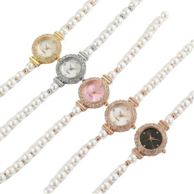 Diamond Studded Watch Strap Quartz Watches Rhinestone Wrist Decoration Women Wristwatch  Women Girl