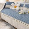 Cotton Linen Living Room Sofa Cover Four Seasons Universal Non-Slip Modern Simple Solid Color Cushion Luxury Plaid Sofa Cover