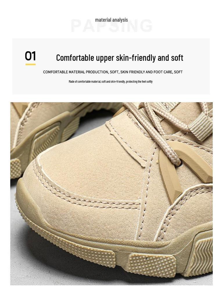 Boys' Winter 2023 Velvet-Lined Non-Slip Martin Boots - Warm and Trendy Cotton Sports Shoes for Kids