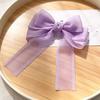 Bow Barrettes Hair Accessories Hair Clip Fashion Mesh Ribbon Hairpin Barrettes