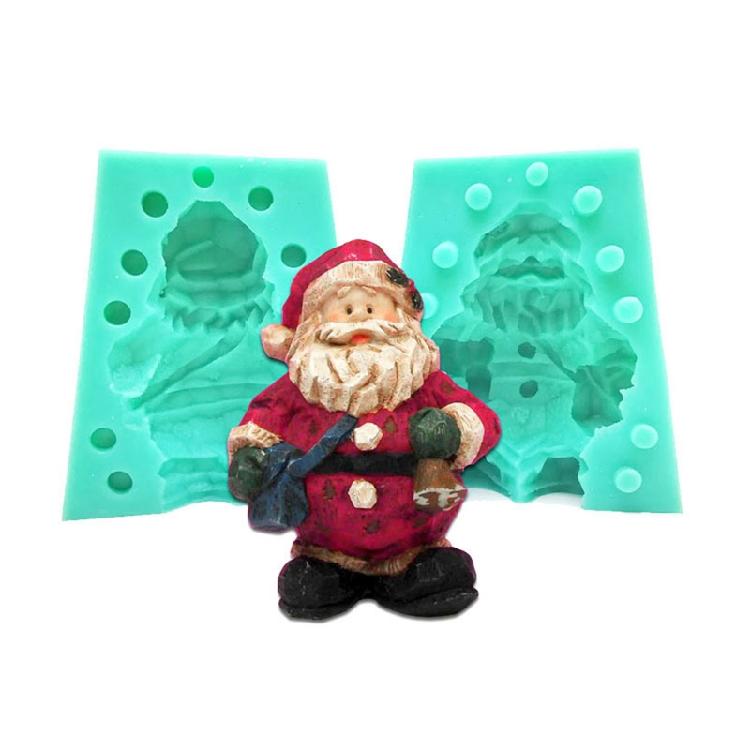 Silicone Cake Decorating Candle Mold Chocolate Candy Baking Molds for Xmas Party Home Decoration Handmade Gift Craft DIY