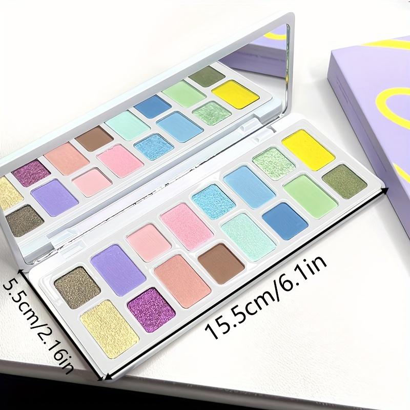 Palette di ombretti Macaroon da 16 colori Finiture opache e luccicanti vivaci per look cut crease abbaglianti Tonalità per occhi con glitter Luccicanti per il trucco quotidiano