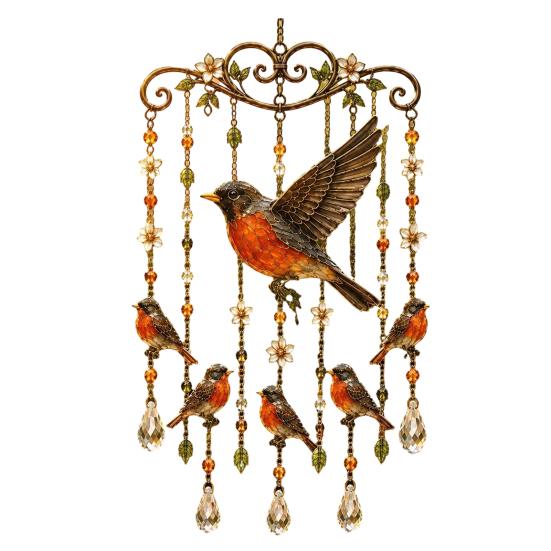 Carillon DYS Hummingbird, Carillon per Esterno, Carillon Sun Catcher in Vetro Colorato e Cristallo, Decorazioni Colorate per Giardino Esterno, Commemorativo
