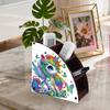 DIY Diamond Painting Kit Triangle Shaped Organizer Box Wooden Storage Box Home Dining Living Room Table Top Art Decoration