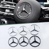 AABGU1 ABS 3D Star Logo Hollow Badge Sticker For Mercedes Benz AMG GLK W202 W204 W210 W211 W212 W220 Car Steering Wheel Center Emblem