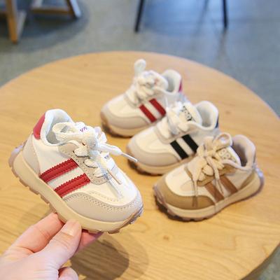 Kinder Sportschuhe Frühling und Herbst Neue Baby Weiche Sohle Jungen Vielseitige Freizeitschuhe Mädchen Klettverschluss Farbabstimmung
