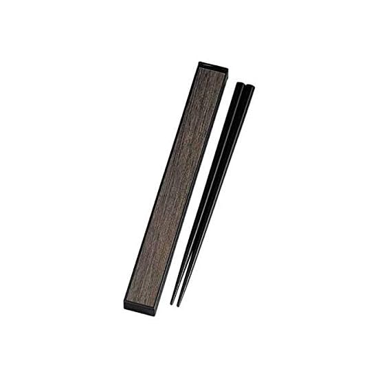 Tatsumiya GRAIN Square Chopstick Case Set, Walnut, 21cm, 33292 21 - B07Y4Z94LK