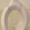 ELYONA ELA 14 Necklace Compact Drop Chain Daily Silver Ball Necklace (Short/39cm)