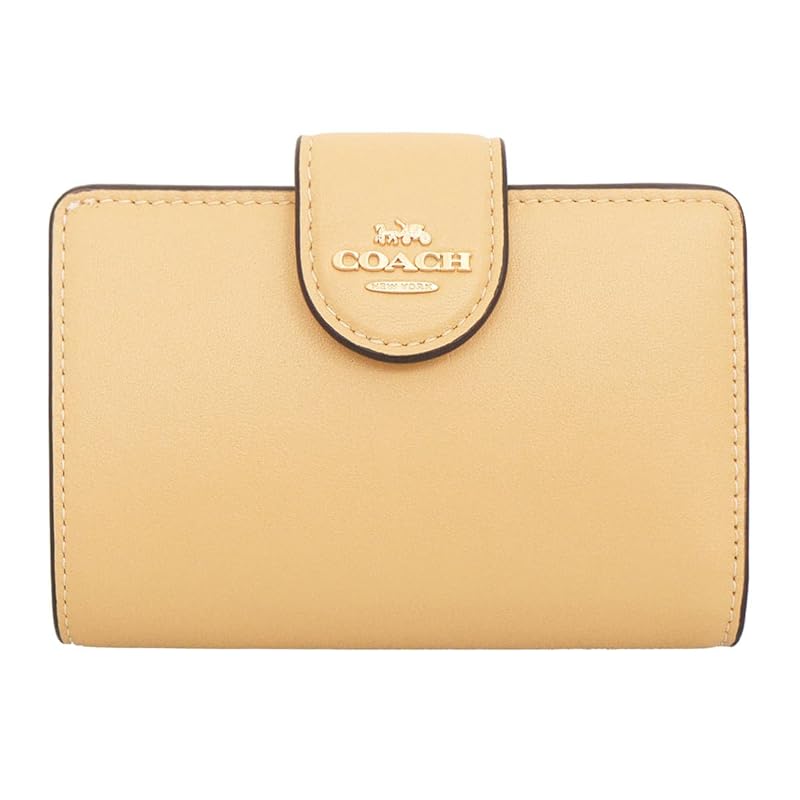 

[coach] COACH Wallet (bi-fold wallet) FCR791 CR791 Tan Refined calf leather medium corner zip wallet ladies [Outlet product] [brand] [product]