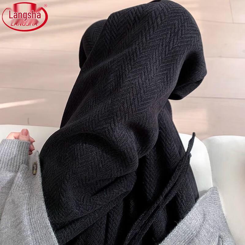 

Lansa Women s Herringbone Chenille High-Waist Wide-Leg Pants M