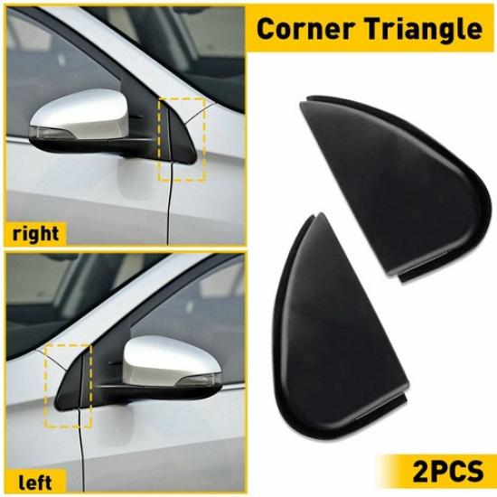 2/Car Side Mirror Corner Triangle Cover Trim Fits For Toyota Corolla 2014-201 B