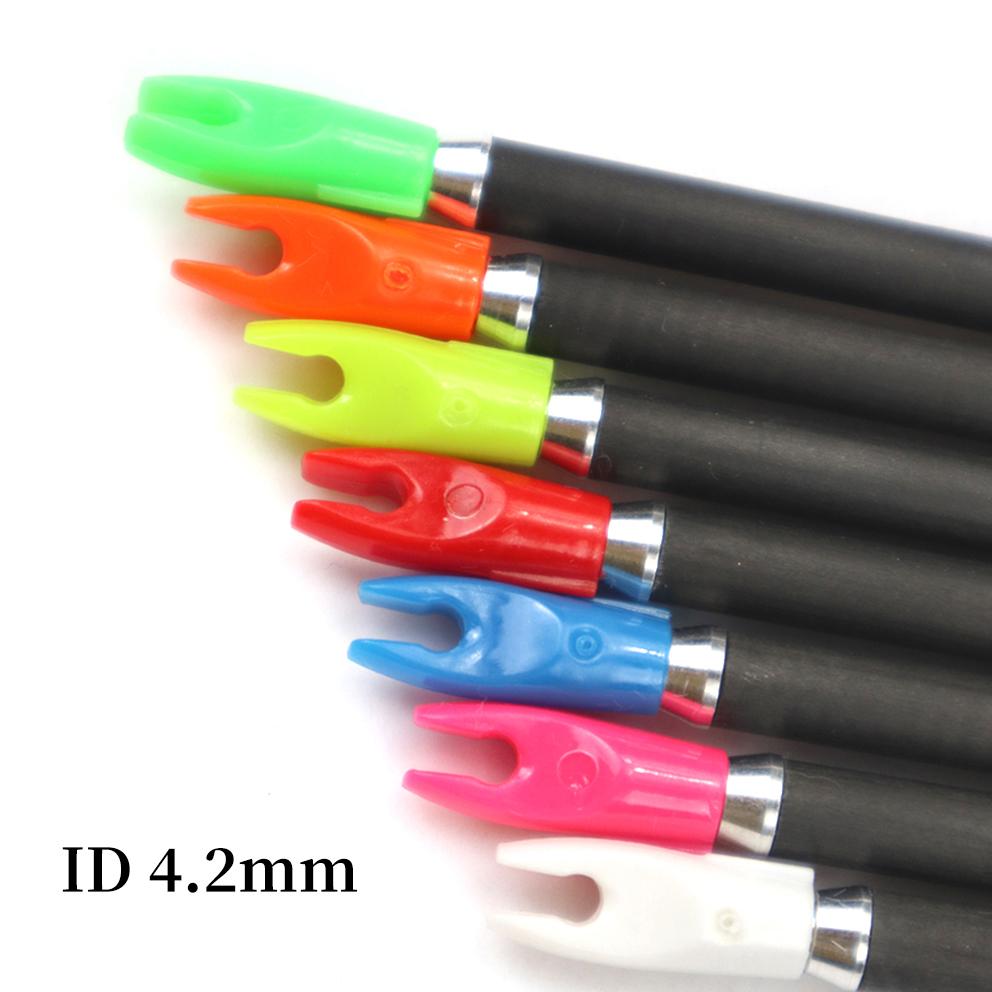 50pcs DIY Arrow Nocks Pin Set for ID4.2mm ID6.2mm 3.2mm Arrow Shafts Archery Accessories Reverse Curved Composite 5