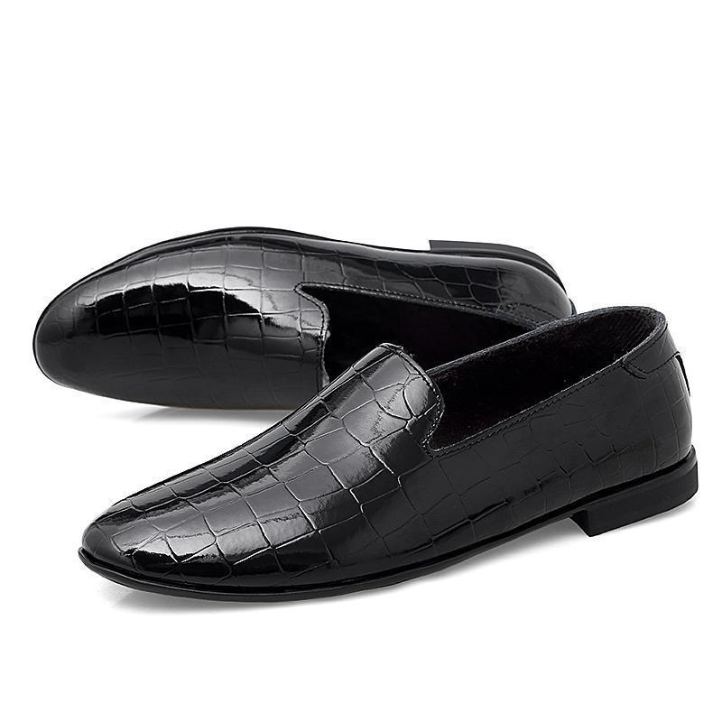 Men's Leather Loafers: Breathable, Soft Sole Slip-On Driving Shoes