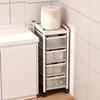 Narrow Gap Multi-Layer Kitchen Storage Cart