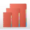 10Pcs A 5 A 6 B5 Binders Index Dividers Binders Dividers Binders Index Dividers for Travel Diary Journal