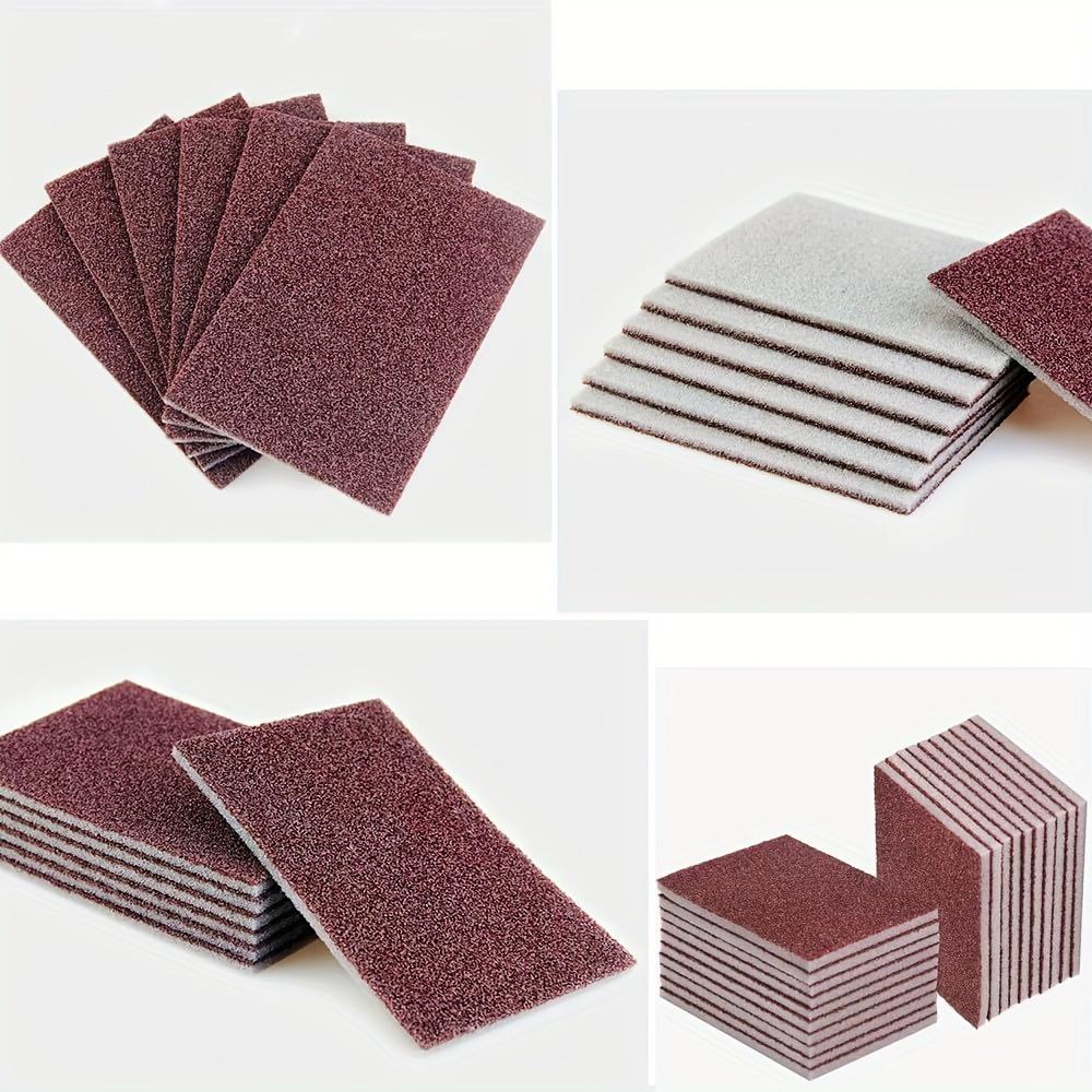 10pcs Carborundum Magic Wipe Pads Heavy-Duty Kitchen & Bathroom Cleaning Sponges, Dishwashing and Scouring Pads Kitchen Cleaning Essential