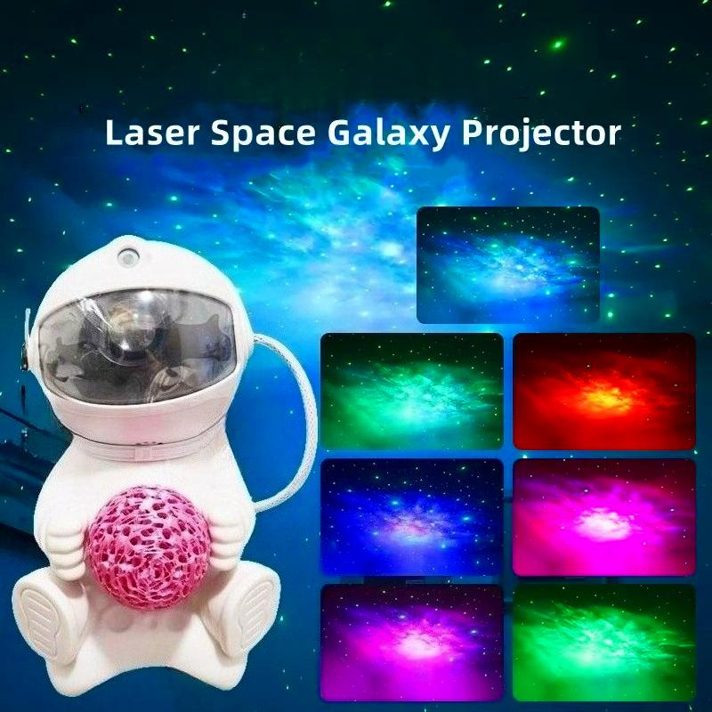 Star Projector Galaxy Night Light Ambient Light Astronaut Space Projector Starry Nebula Ceiling LED Lamp for Bedroom Decorative