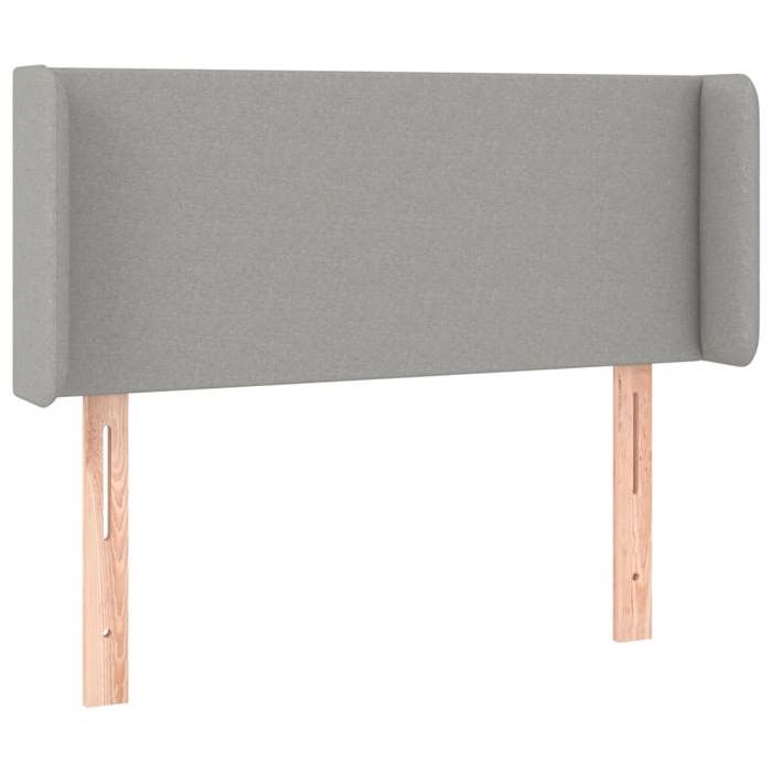 VidaXL Tête de Lit à LED Meuble de Chambre à Coucher Accessoire de Lit Simple Tête de Cadre de Lit Intérieur Gris Clair 3122938