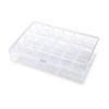 2 Layers Jewelry Storage Box Transparent Dust-proof Desktop Jewelry Case Space Saving Large Capacity Necklace Storage Case