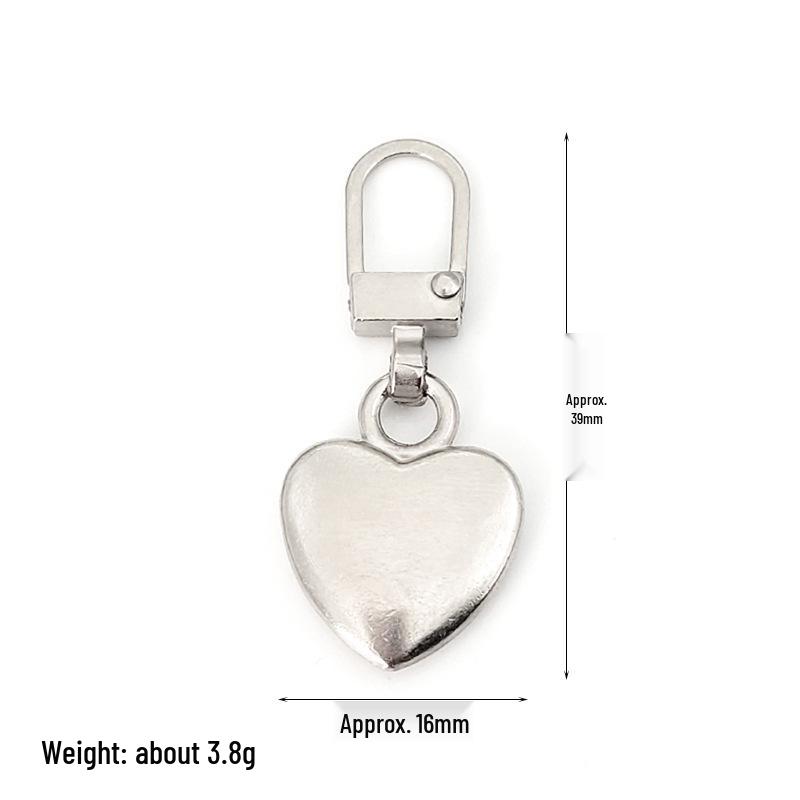 Detachable Metal Zipper Pull Tab Accessory for Bags, Shoes, and Clothes Repair