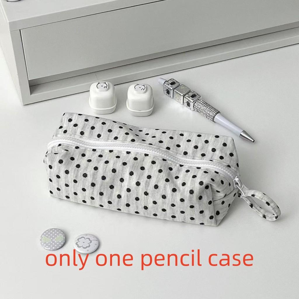 

Style Large Capacity Student Stationery Organizer With Cotton Fabric For School And Travel Use білий