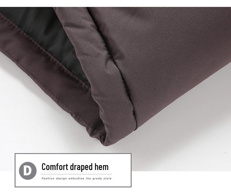 NASA Collaboration 2025 Men's Winter Cotton Jacket with Hood - Korean Style, Warm and Trendy Thicken Outerwear