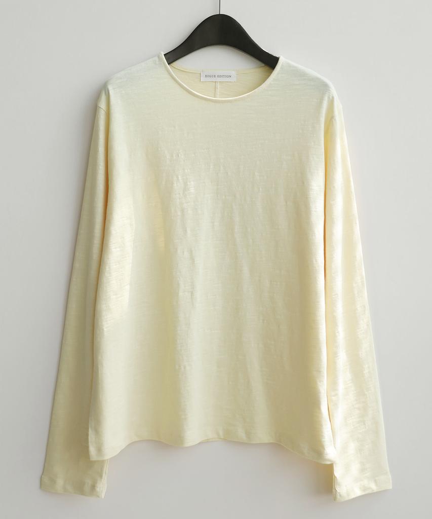 DIGUE Fine Texture Boxy T (Yellow)