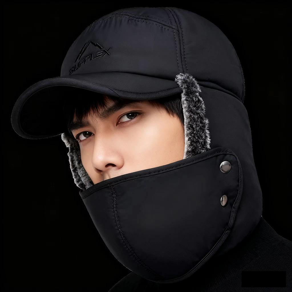 2026 Winter Warm Thickened Artificial Fur Baseball Hat Men's and Women's Cycling Skiing Extreme Cold Hat Fishing Hat Outdoor