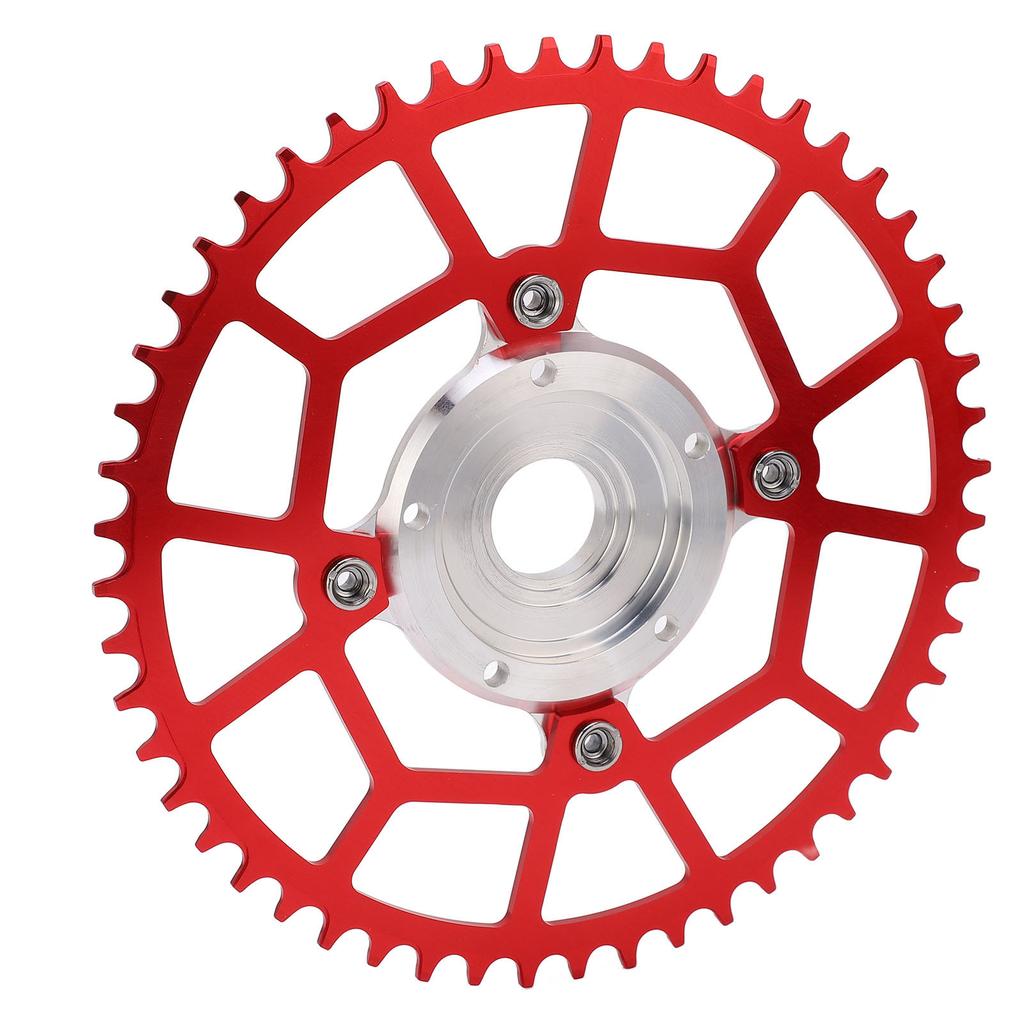 52T 104BCD Motor Bike Chainring Adapter Mid Drive Chainring Spider Chain Conversion Kit for Tongsheng Motor Red