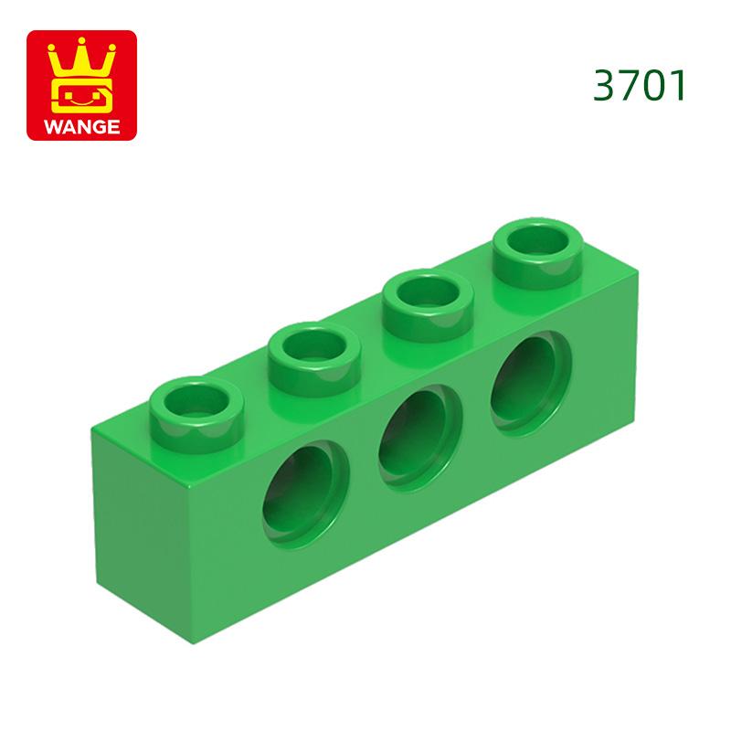 69 Stück/Los 3701 1x4 3-Loch Baustein Moc Technisches Bauteil Works With mit allen Steinen DIY Kinderspielzeug Geschenkbox