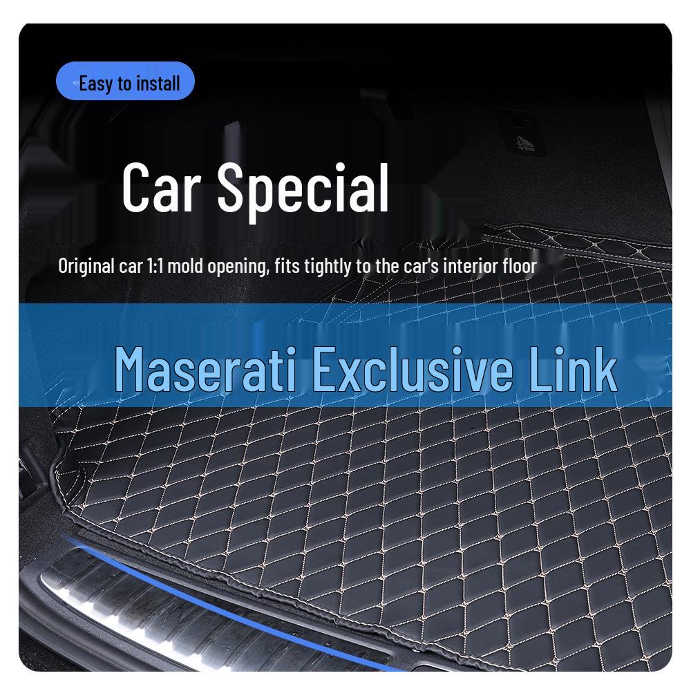 Maserati High-Edged Trunk Mat - Interior Protective & Decorative Mat