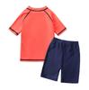 European & American Boys' Dinosaur Print Quick-Dry Sun Protection Swimsuit Set (Swim Shorts + Two Tops)