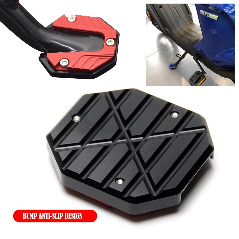 Universal Motorrad Bikes Seite Stativ Sitz Kickstand Extender Fuß Seite Stand Erweiterung Fuß Pad Platte Bike Modifizierte Bein Klammer
