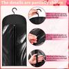 6 Pcs Hair Extensions Storage Bag Hanger Bag Wig Storage Bags With Hook Hanger 23.6 & 31.5 Inch Dustproof Wig Bags Portable Wig