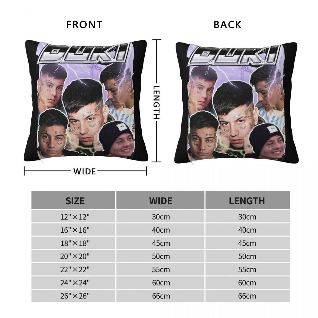 Duki Singer Rapper Pillowcase Soft Polyester Cushion Cover Decoration Pillow Case Cover Bed Square 40*40cm