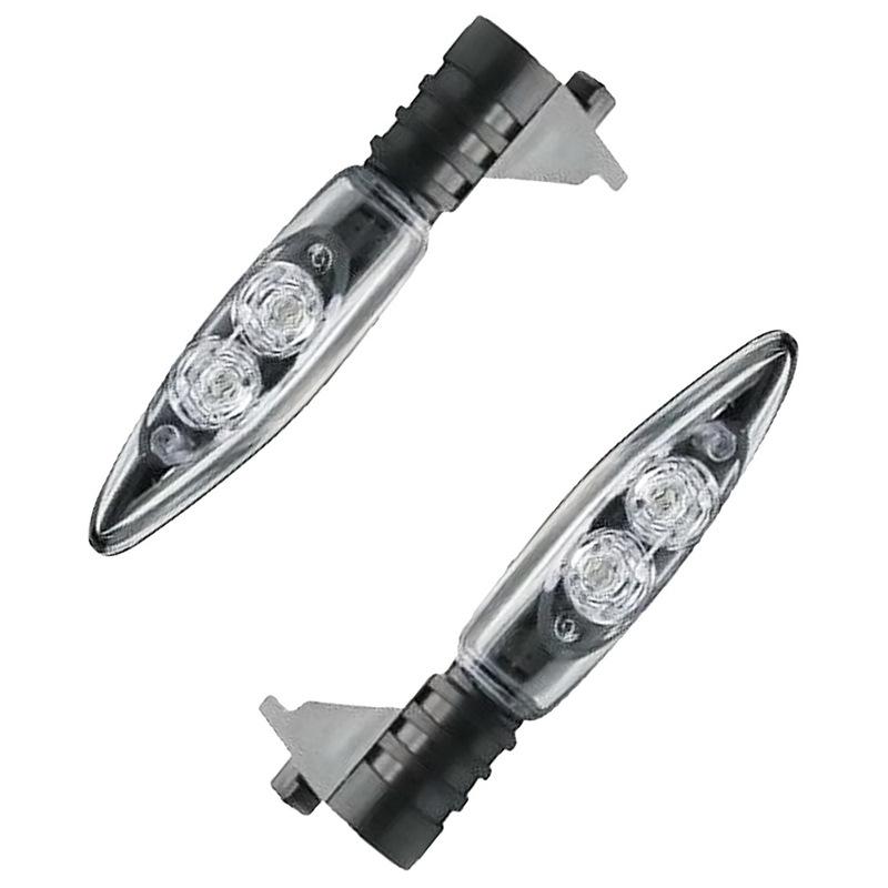 4PCS Motorcycle Turn Signal Indicator Light DC12V Motorbike 2LED Amber Constant Light for BMW F 650 GS (Twin) 2008-2012