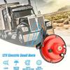 Waterproof Train Horn - Super Snail Horn for Trucks, Boats, Cars, Motorcycles, Bicycles, 12V (Red/Black)